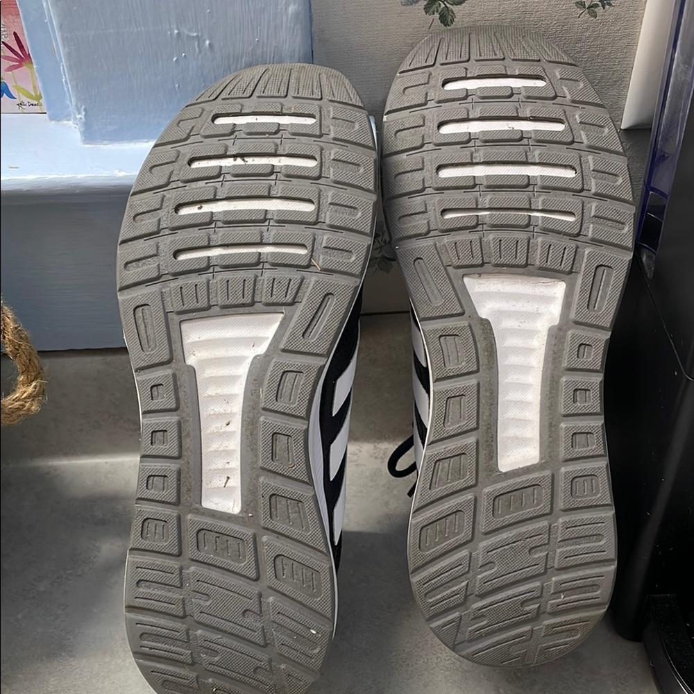 Adidas Core Black and White Running Shoes - Picture 2 of 4